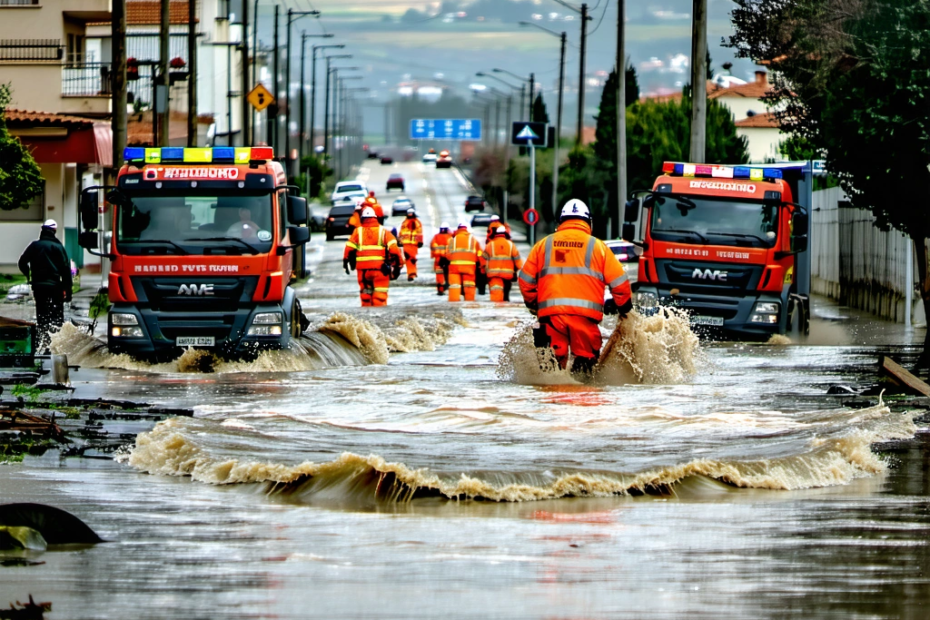 Rhodes sous les eaux : une île grecque face à la tempête
