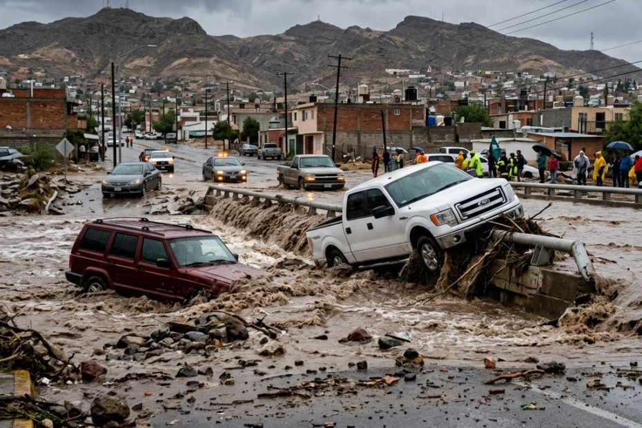 Quand la montagne déborde : des crues soudaines submergent Ciudad Juárez